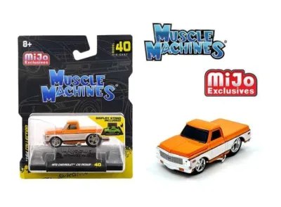 Chevrolet C10 Pick Up *Muscle Machines*, Orange/White MiJo Exclusive