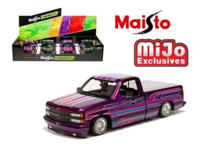 Chevrolet 454 SS *Lowrider* Assortment Tray With 4pcs, 2x Purple, 2x