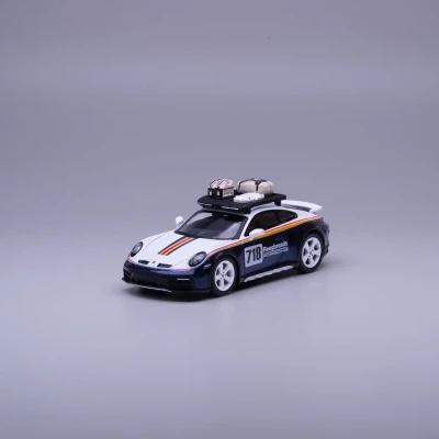 Porsche 911 Dakar #718 Rallye Design Package White/Gentian Blue Metallic
